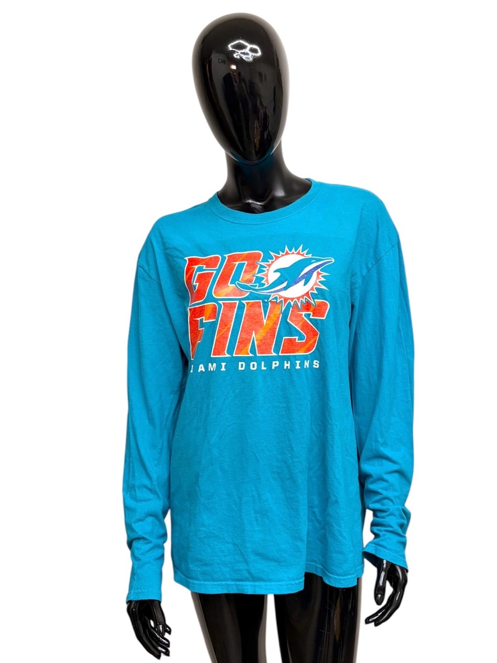 Miami Dolphins 'Go Fins' Long Sleeve Tee - Teal